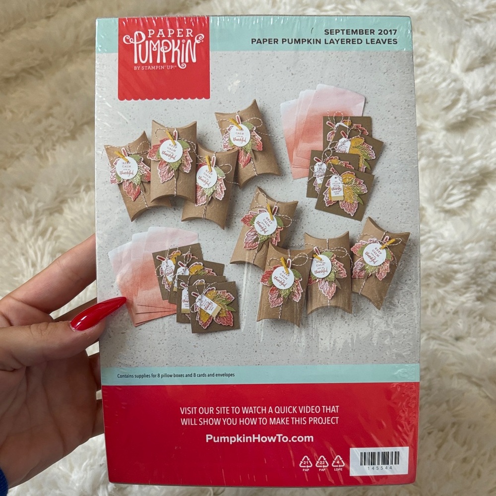 Stampin' Up! Paper Pumpkin Autumn Leaves Kit - Brown and Pink